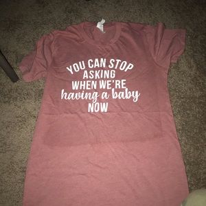 Pregnancy announcement shirt